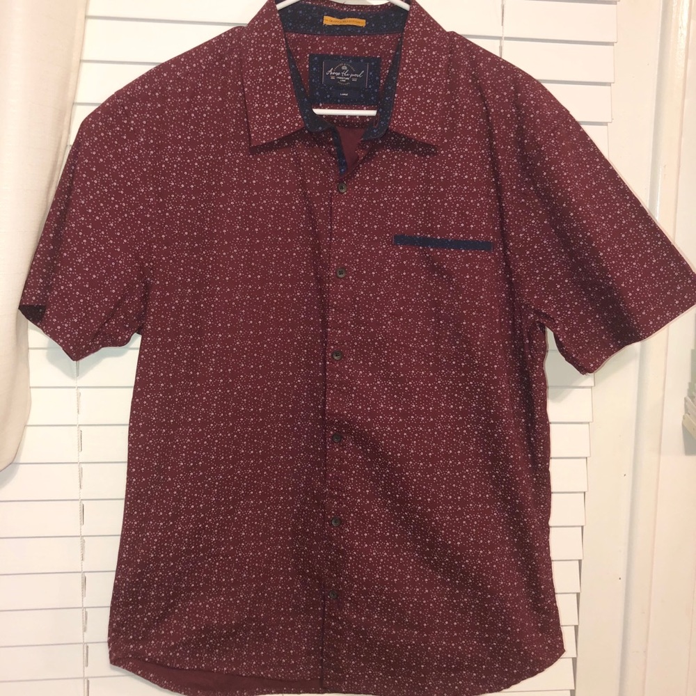 Across The Pond short sleeve button down w/pocket